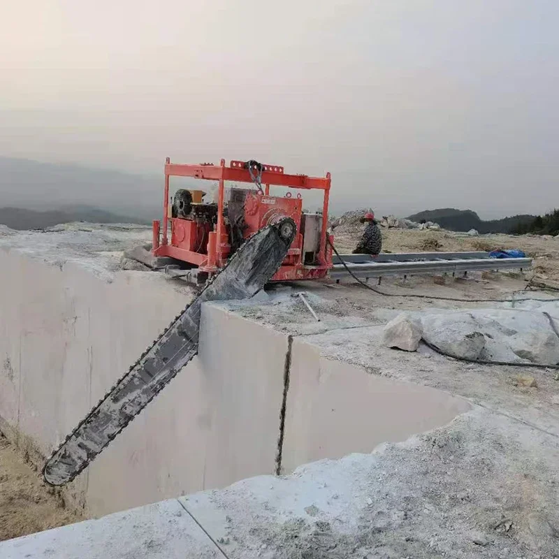 Quarry Chain Saw Machine Square Stone Block Cutting Machine Quarry Chain Saw Cutting Machine Wire Saw Machinery