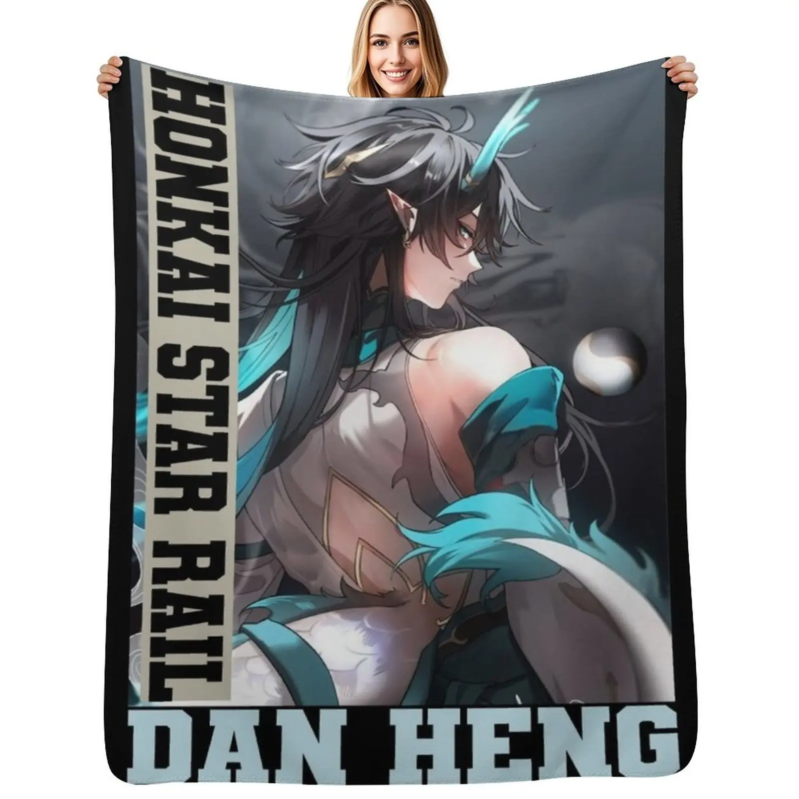

Dan Heng Honkai Star Rail Throw Blanket warm for winter Tourist Giant Sofa Bed covers Blankets