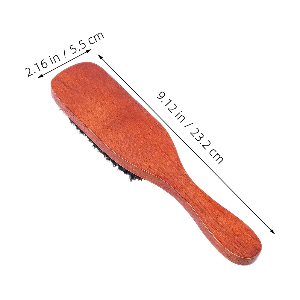 2Pcs Wooden Hair Combs Bristle Hair Brush Soft Scalp Massage Brush for Styling Home Travel Use Teasing Comb Wooden Hairbrush