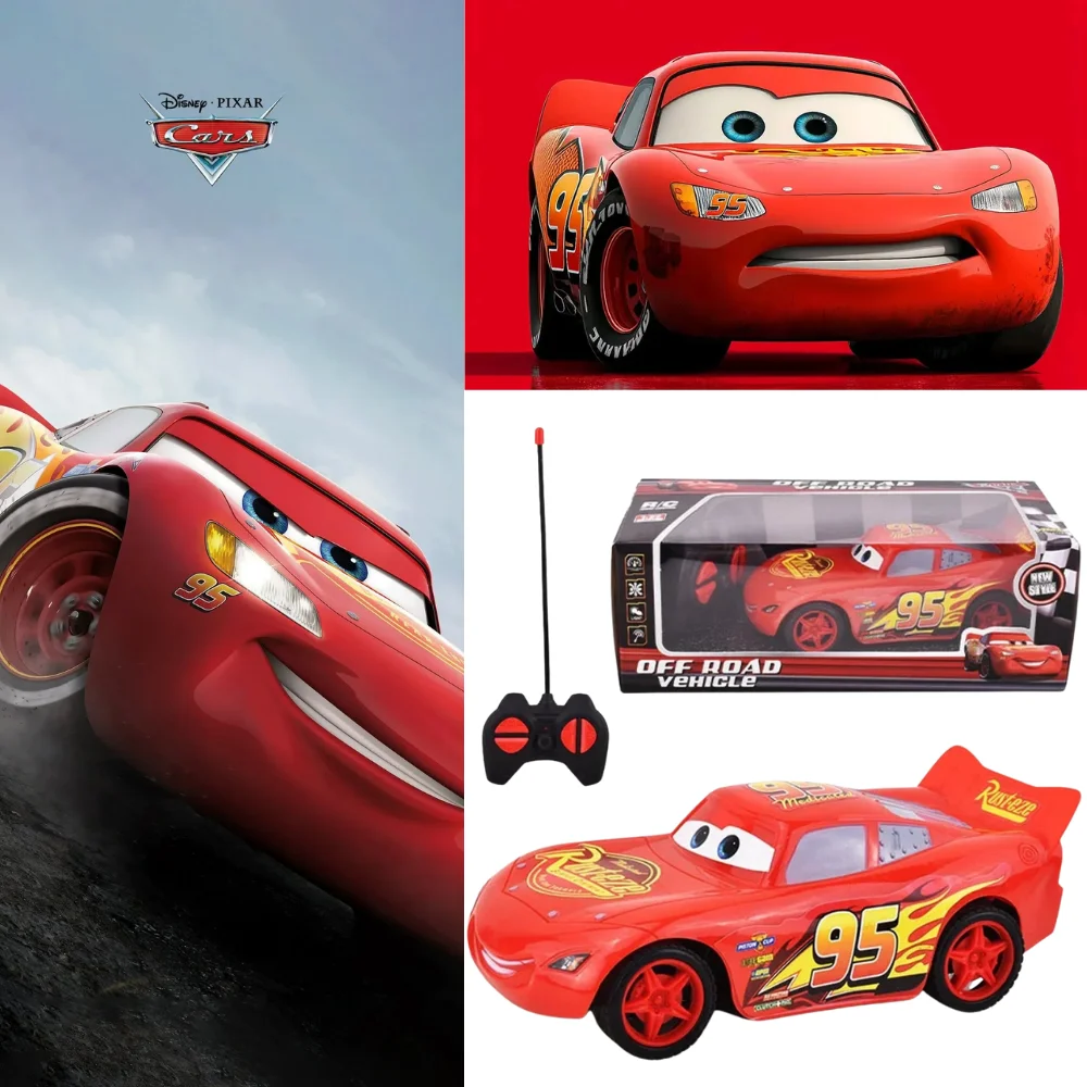 

Disney Hot Pixar Cars3, электрическая игрушечная машинка с молнией McQueen, Человек-паук, четырехканальный автомобиль с дистанционным управлением, детская рождественская игрушка в подарок