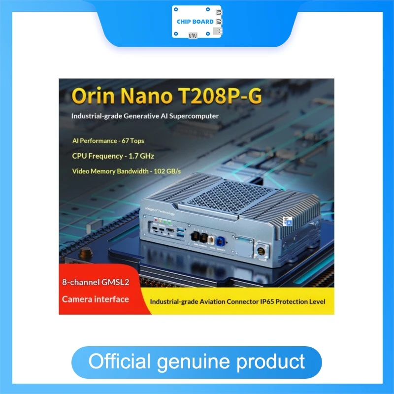 Tuwei T208SPG Jetson Orin Nano Super Edge AI Development Box, GMSL Vision Computing Platform for Robotics