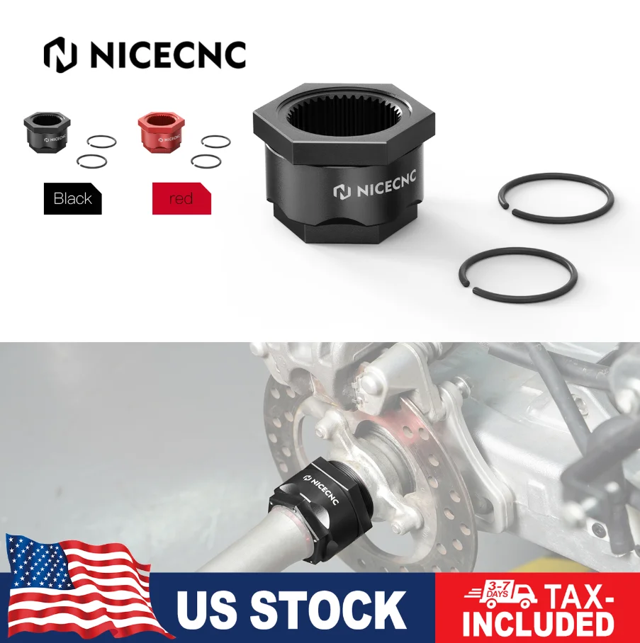 

For Honda TRX450R TRX450ER TRX250X TRX300X TRX400X Rear Axle Lock Nut Assembly with Retaining Rings OEM 43127-HA2-000 ATV Parts