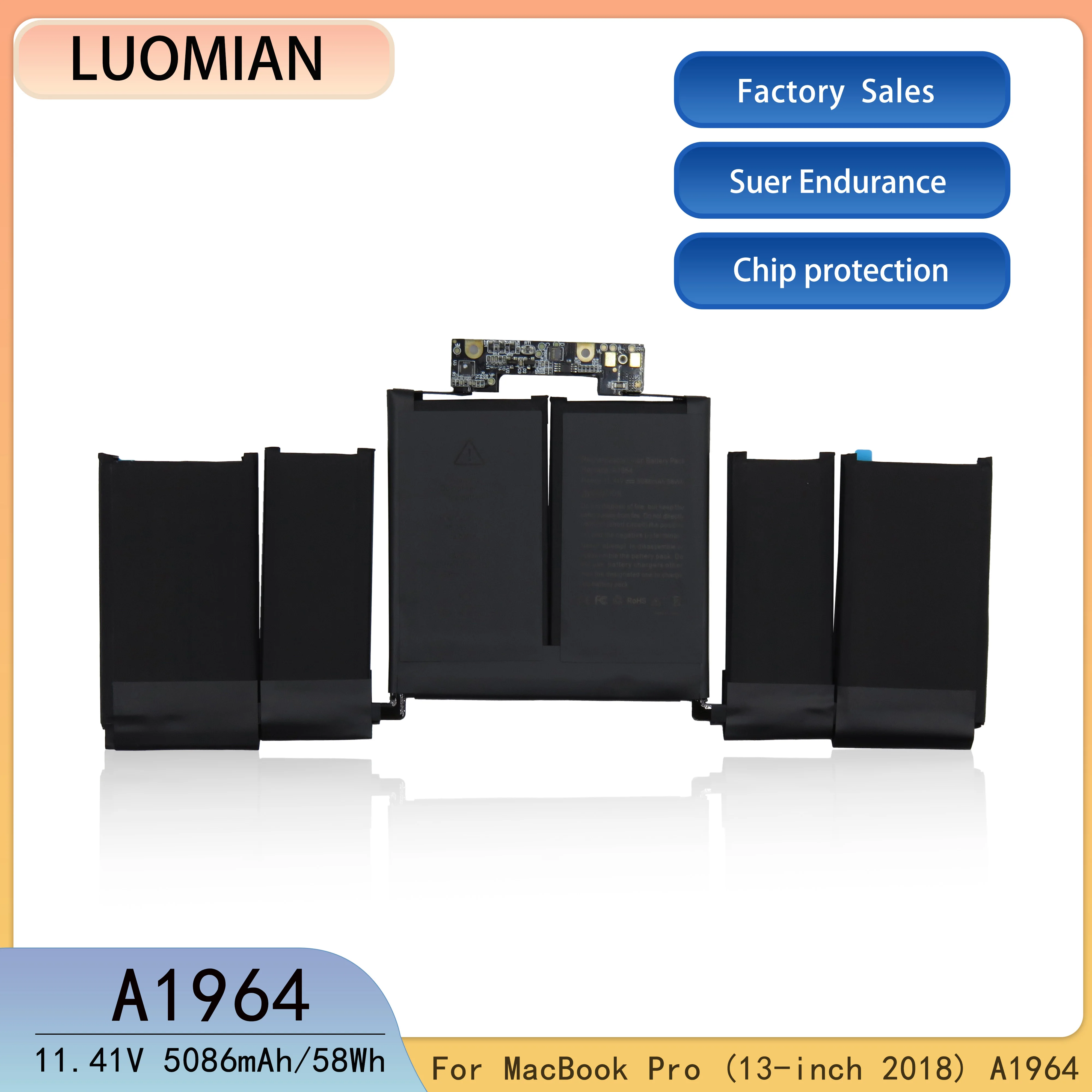 For APPLE  A1964 Laptop Battery MacBook Pro A1989 13