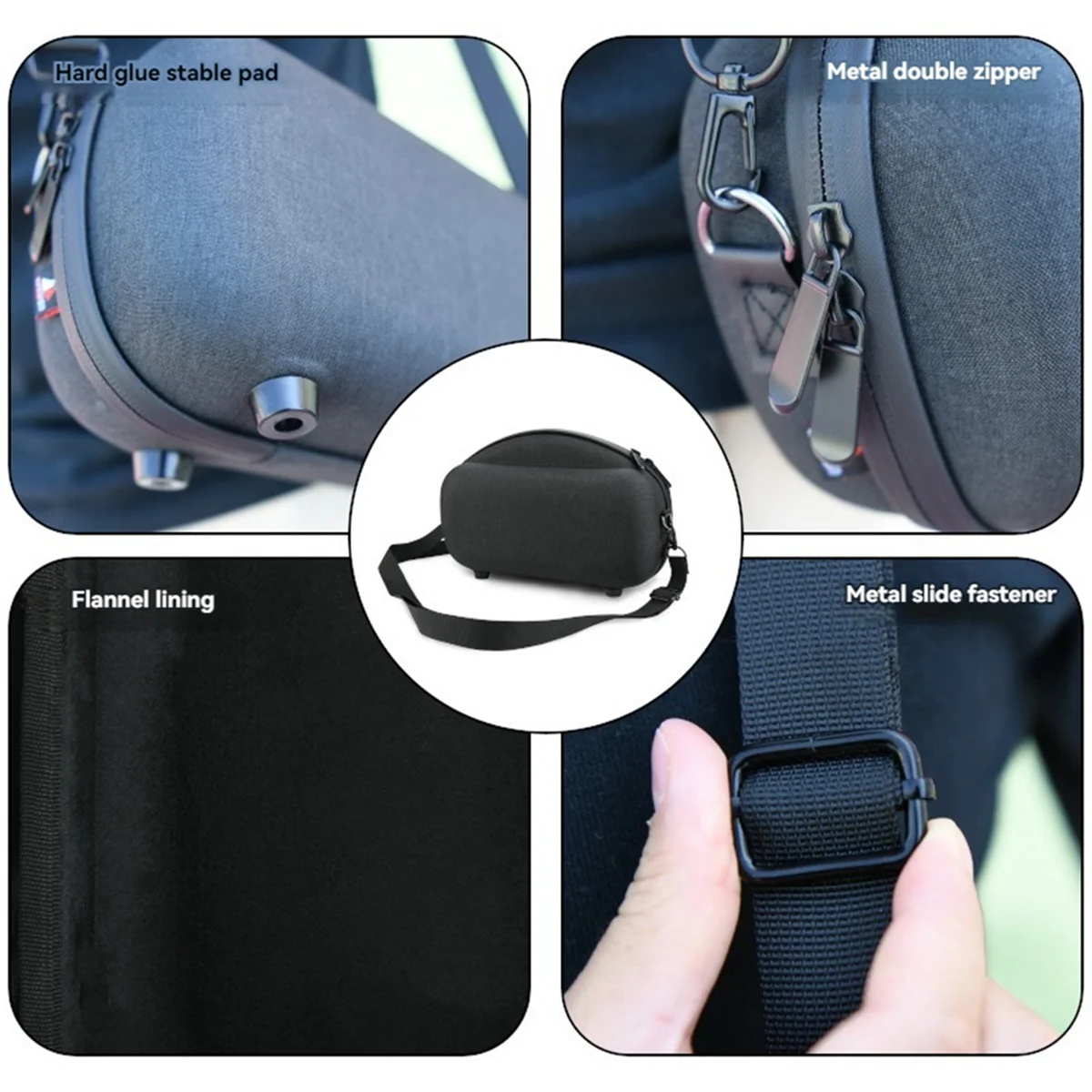 Popular TXESIGN EVA Shockproof Hard Storage Case Anti-Scratch with Shoulder Strap for Bose SoundLink Max Portable Speaker
