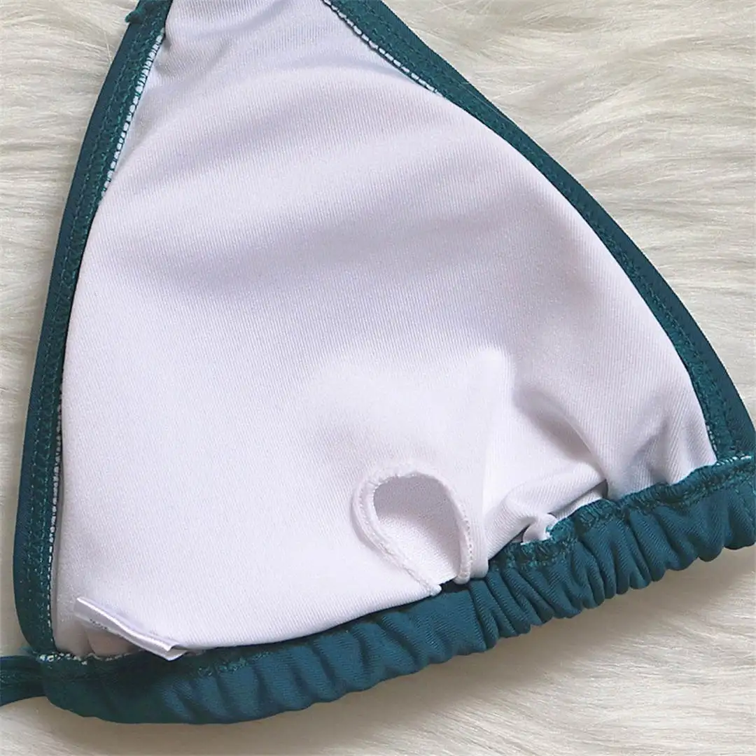 Brasilianischer Bikini mit Strasssteinen und Diamanten, Damen-Badebekleidung, zweiteiliges Bikini-Set, Badeanzug, Badebekleidung, Modell V2339. – Detail 33