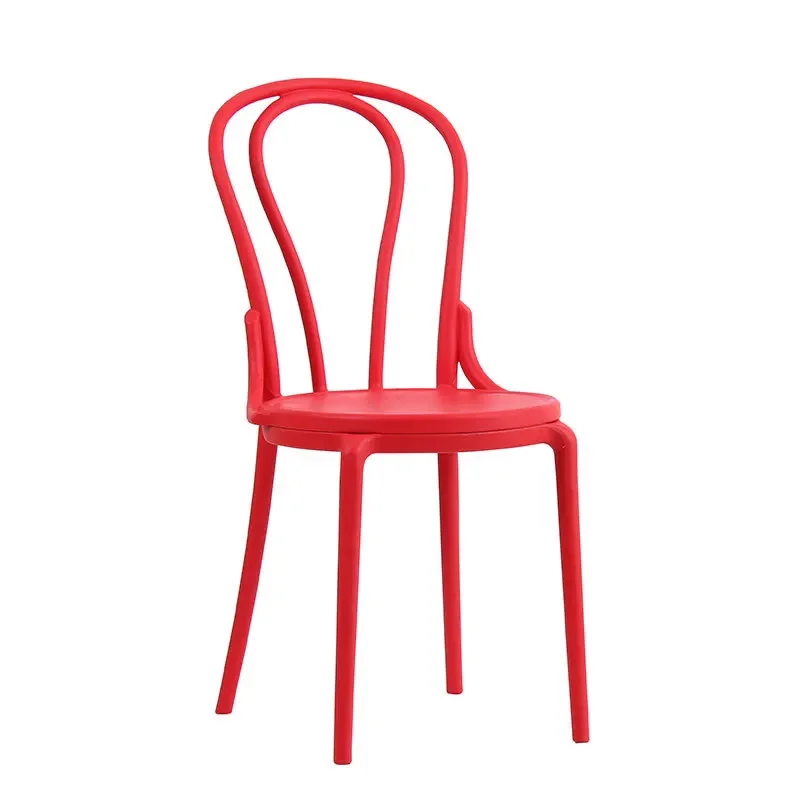 

European-style household plastic chair cafe restaurant negotiation casual dining chair simple fashion full plastic chair