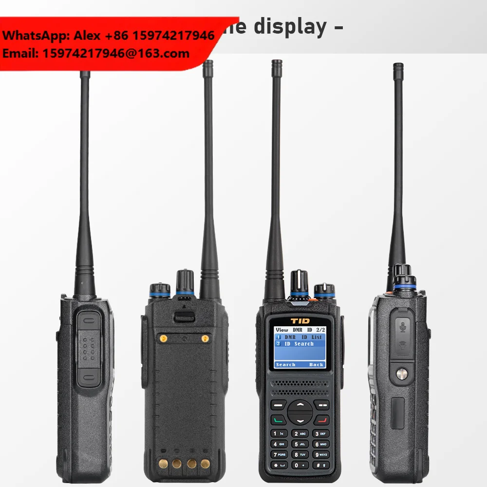 TID NEW Uhf Vhf Dmr Two Way Radio Dual Band Digital Walkie Talkie With 1.5W Audio Output
