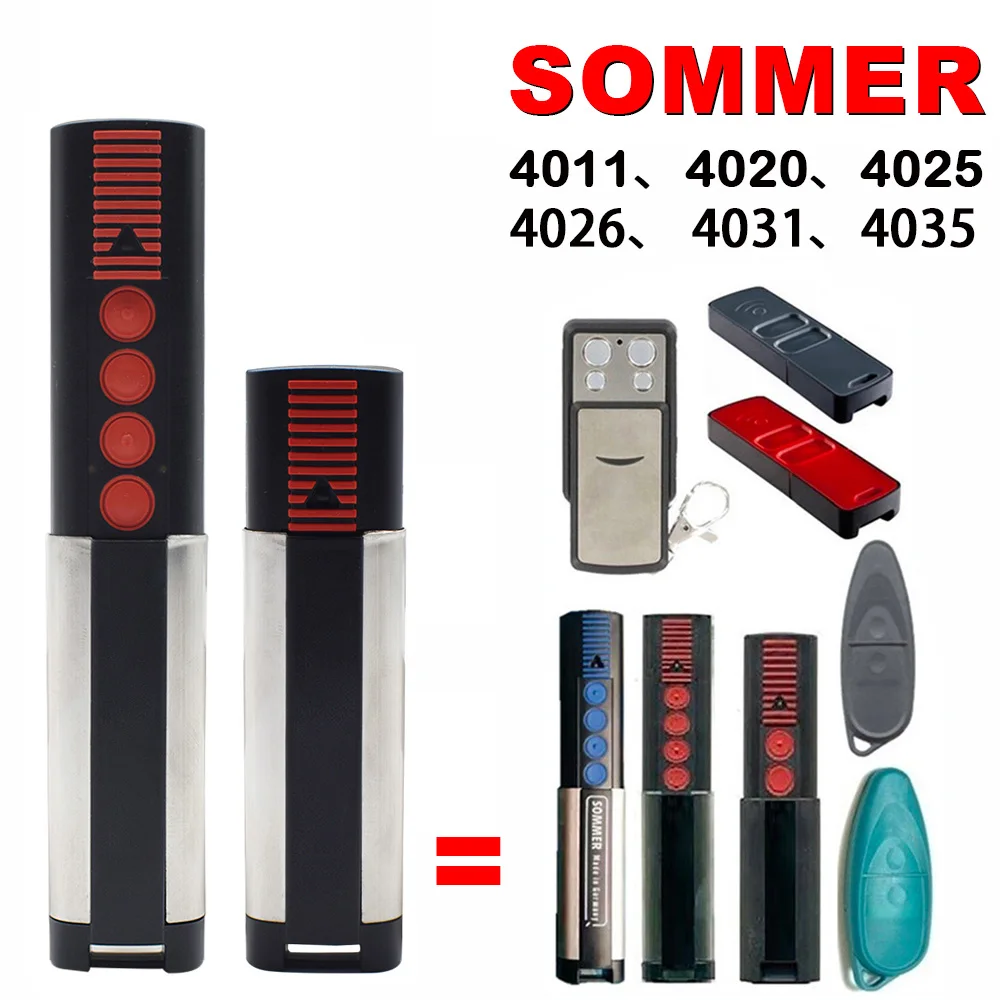 For SOMMER 868mhz Pilot 4020 TX03-868-4 4026 TX03-868-2 4031 TX08-868-4 Garage Door Remote Control 868 MHz Rolling Code Opener