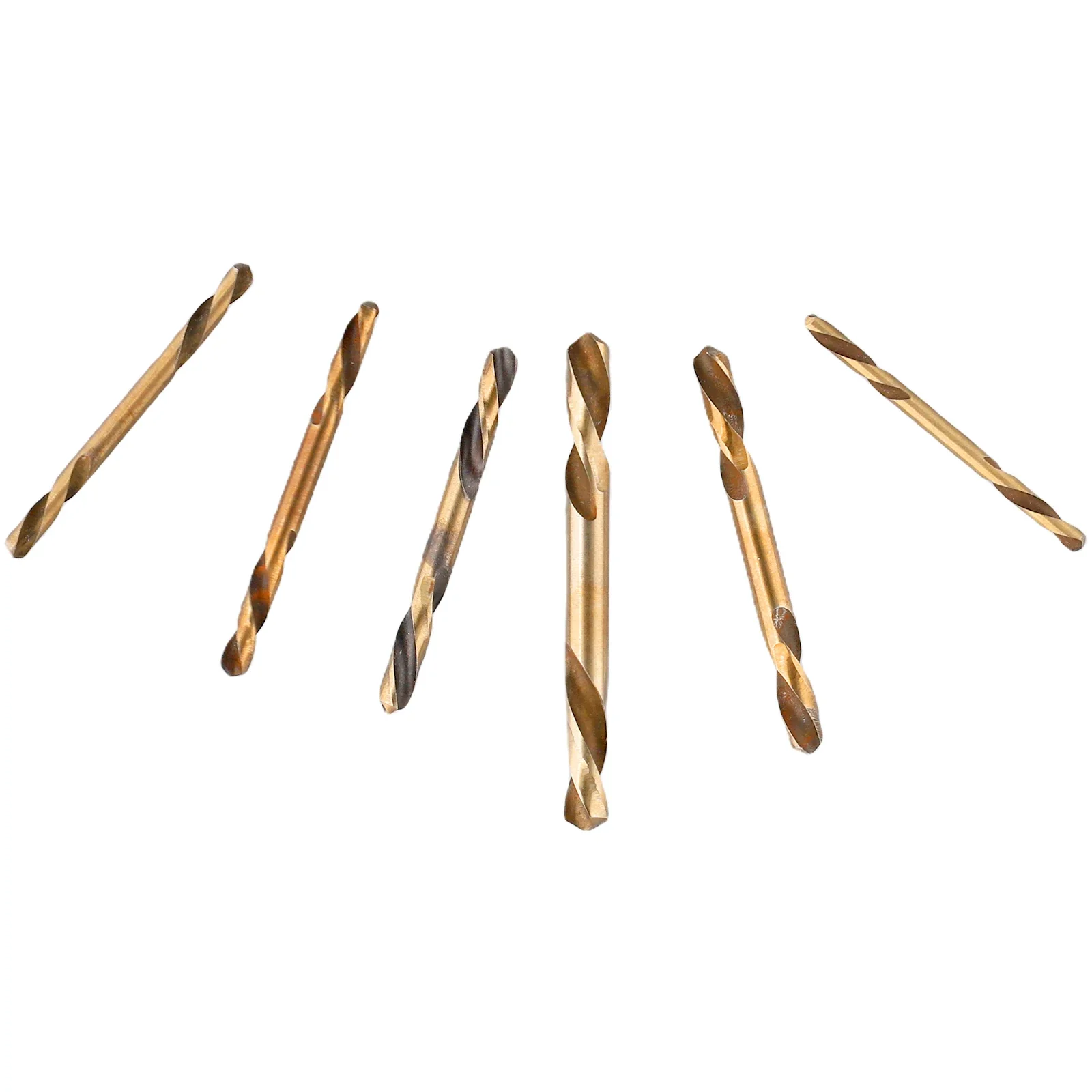 6pcs HSS Double Headed Drill Bit Auger T-wist Drill Bit Adapt For Metal Wood Drilling Straight Shank T-wist Drill Bit Power Tool