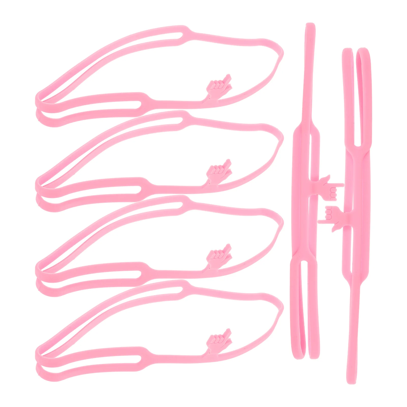 

6Pcs Silicone Finger Point Bookmarks Cute Flexible Reading Marks Portable Fun Page Markers Students Stationery