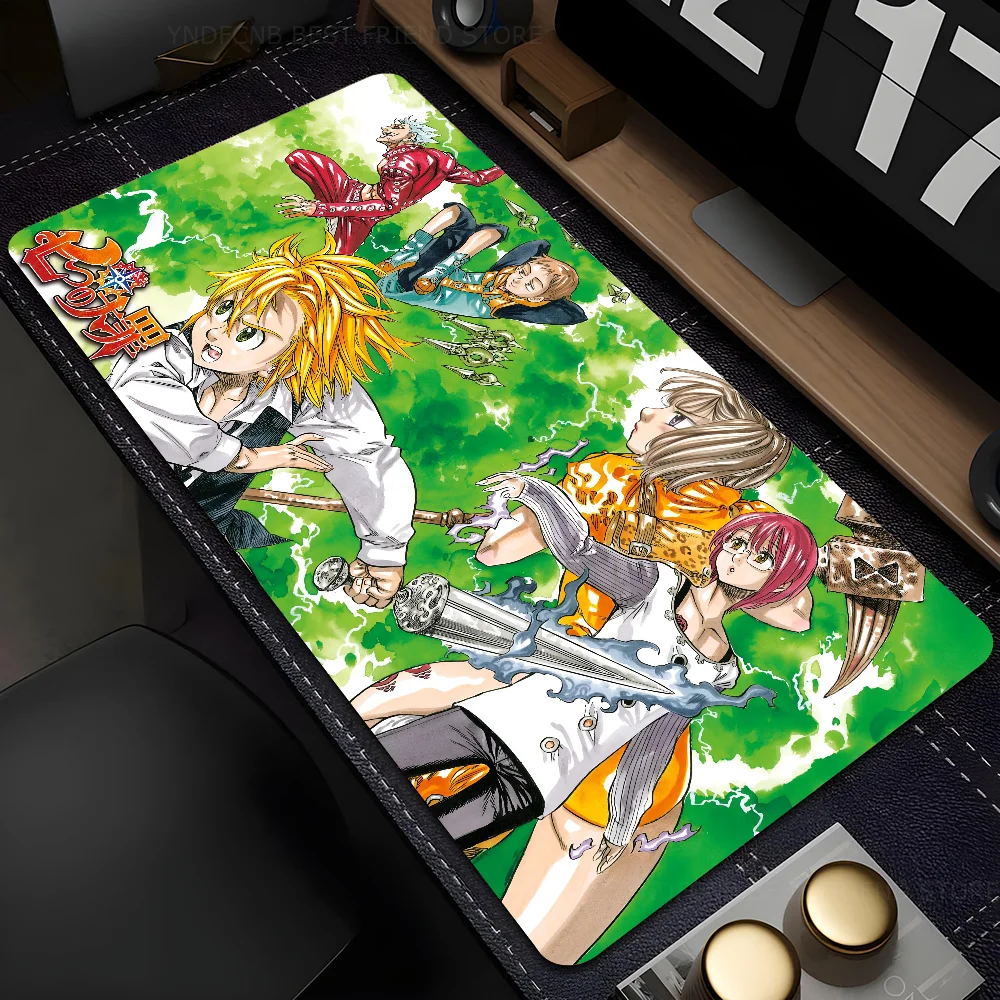 

Anime S-Seven Deadly Sins Mousepad Mouse Mat Desk Mat With Pad Gaming Accessories Prime Gaming XXL Keyboard Pad