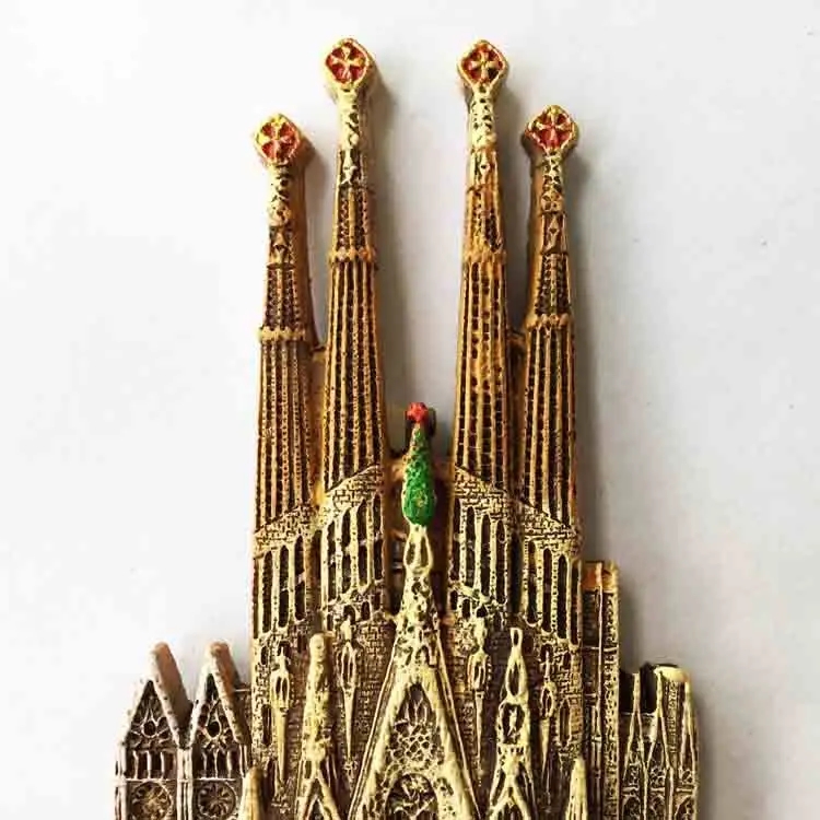 World Cultural Heritage: The Sagrada Familia Church in Barcelona, Spain, 3D Refrigerator Sticker Gift