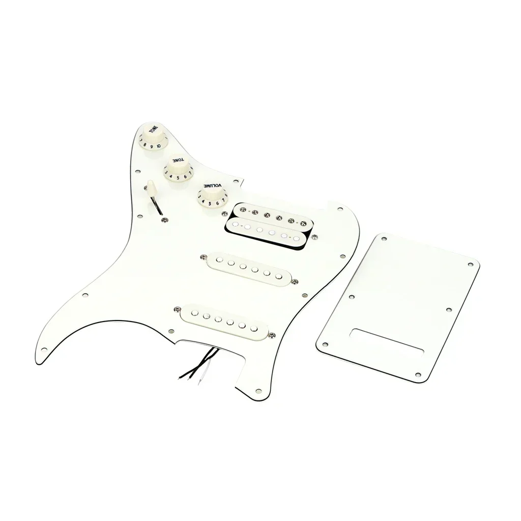 A Set of SSH Guitar Pickguard Humbucker Loaded Prewired Pickups Set for Fender Strat Stratocaster Electric Guitar Accessories