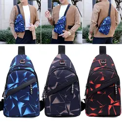 Men Women 2-Layer Chest bag Fashion Travel Outdoor Cross Body Bag Multipurpose Gift Shoulder Sling Backpack