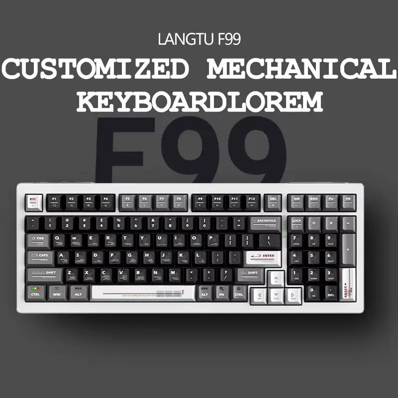 Langtu F99 Mechanical Keyboard Tri Mode Gaming Keyboard Bluetooth Wireless 70% Keycap Layout Gasket Mute Pc Gamer Peripherals ﻿