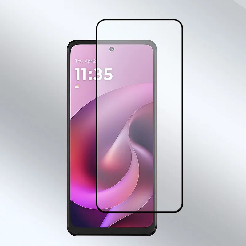 الغراء الكامل لموتورولا موتو G 2026 واقي زجاجي للشاشة 9H واضح المضادة للخدش الزجاج المقسى 4/3/2/1 قطعة #2