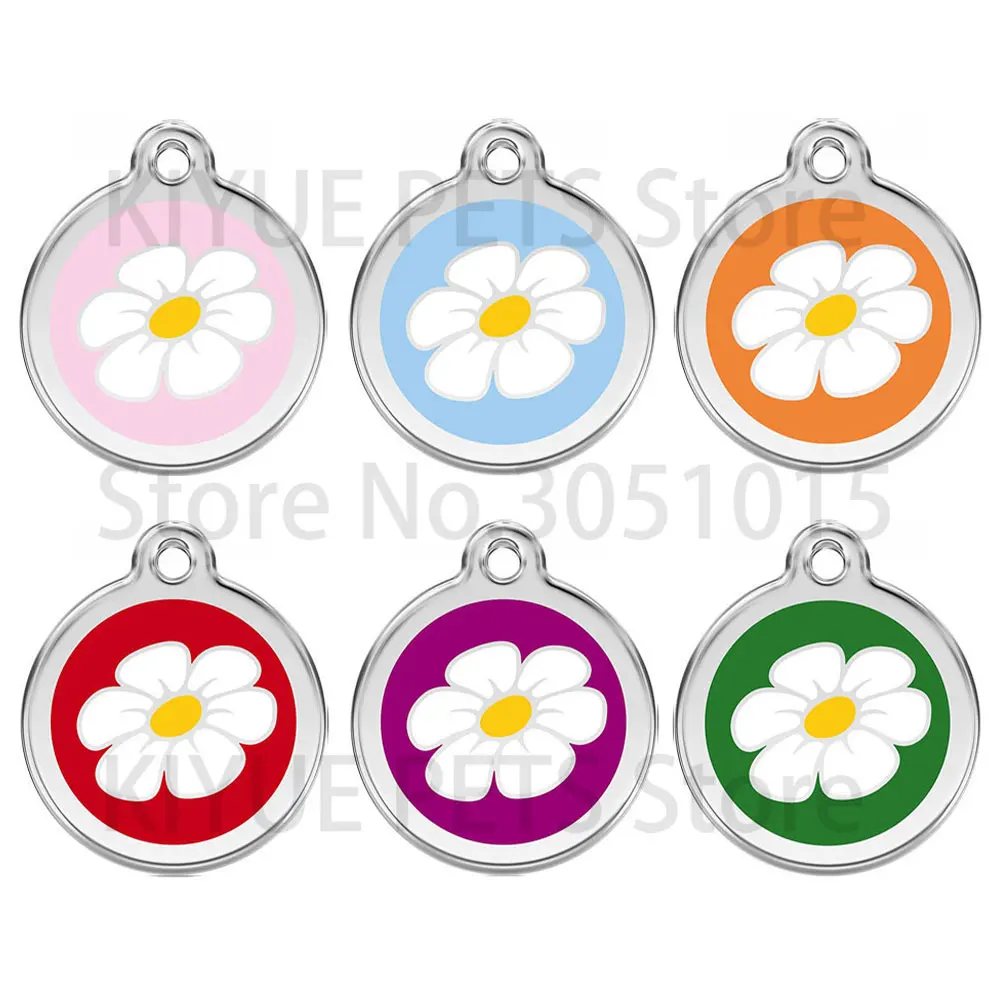 wholesale 100X Engraving Dog ID Tag Pet Tags Collar Accessories Decoration Customized Dogs Tags Name phone Bone Paw Shape
