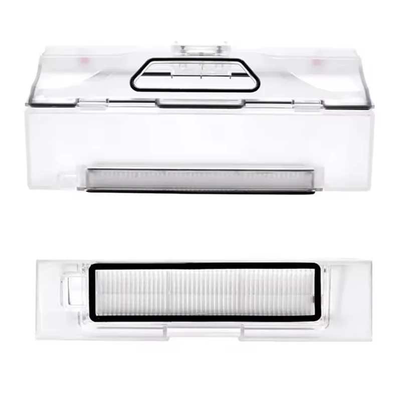 صندوق غبار B25B مع 2 أجزاء فلتر Hepa لـ Dreame Bot L10 Pro/D9 Pro/D9 Max مكنسة كهربائية روبوت صندوق مزبلة مع فلتر