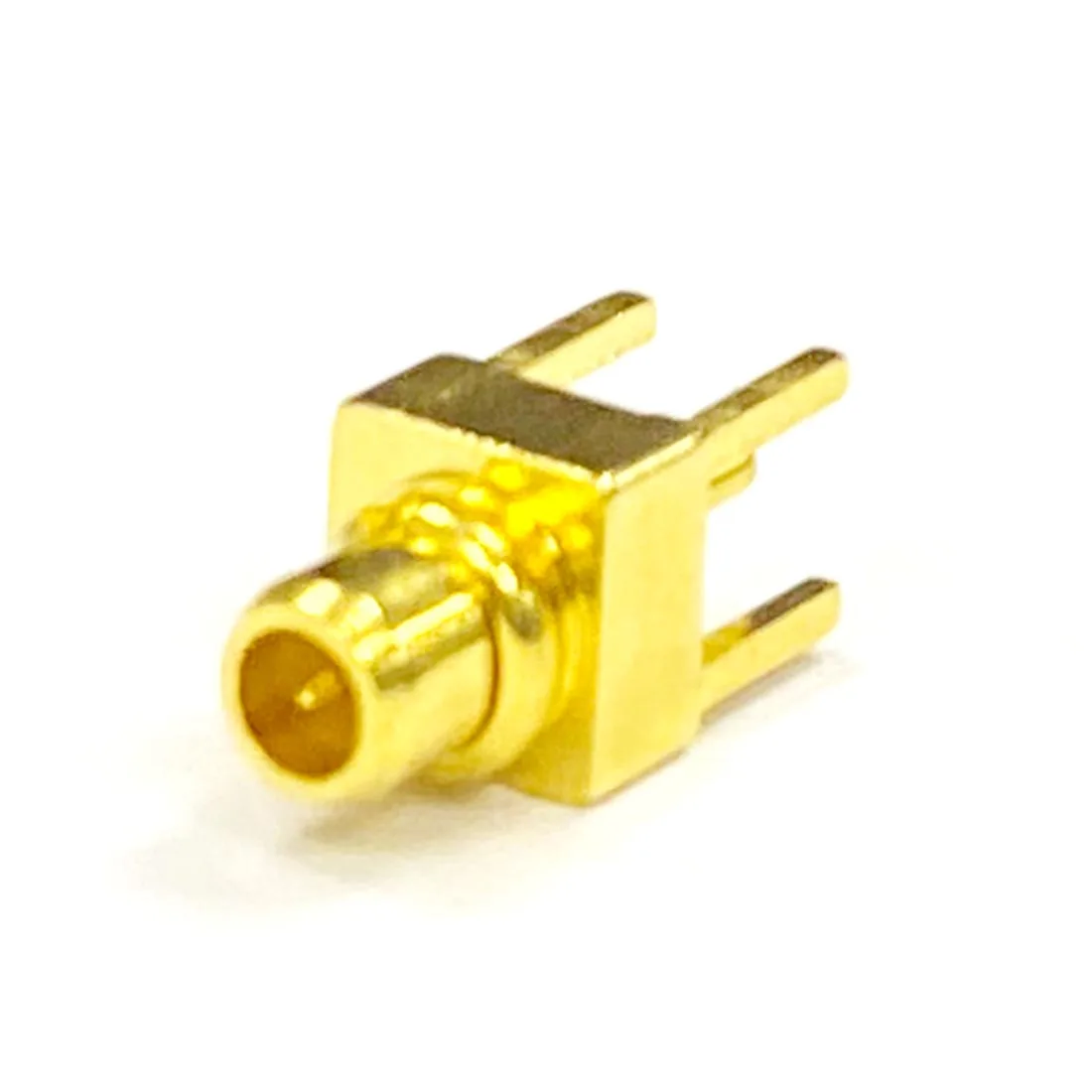 1pc MMCX  Male Plug RF Coax Connector PCB Mount Solder Post Straight Goldplated New Wholesale Welding Terminal