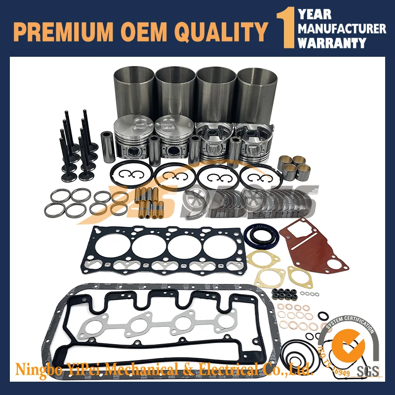 

4LE1 Overhaul Rebuild kit For Isuzu Hitachi JCB IHI Digger Excavator Generator