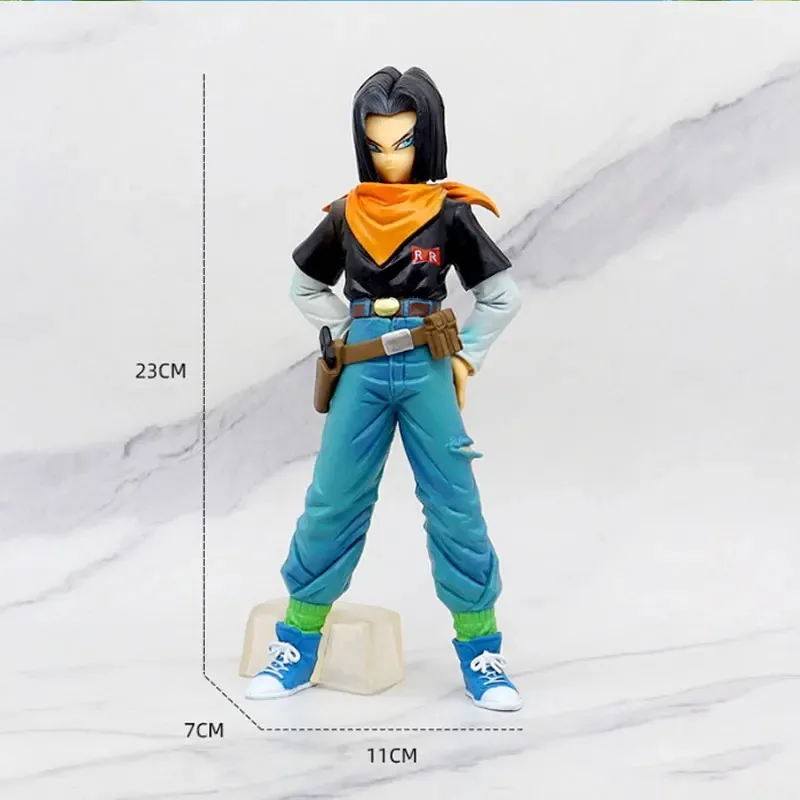 

Anime Dragon Ball Z Figure Android 17 Action Figure Android 18 PVC Statue Desktop Display Ornament Collection Model Toys Gifts