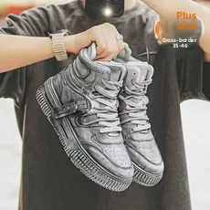 

We are purchasing the best-selling large-sized couple thick-soled sneakers Cool and trendy ankle boots Couple ankle boots