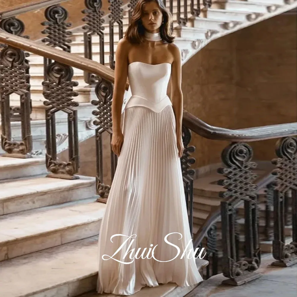 

ZHUISHU Вечерние платья Женские элегантные вечерние платья 2025 Роскошное платье на заказ с шалью с открытыми плечами Свадебное платье