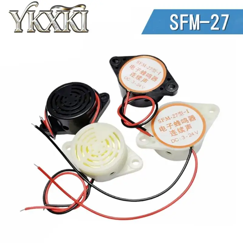 2PCS/LOT SFM-27 type 3015A continuous sound 3015B intermittent sound buzzer DC active 3-24V Electronic Buzzers Alarm