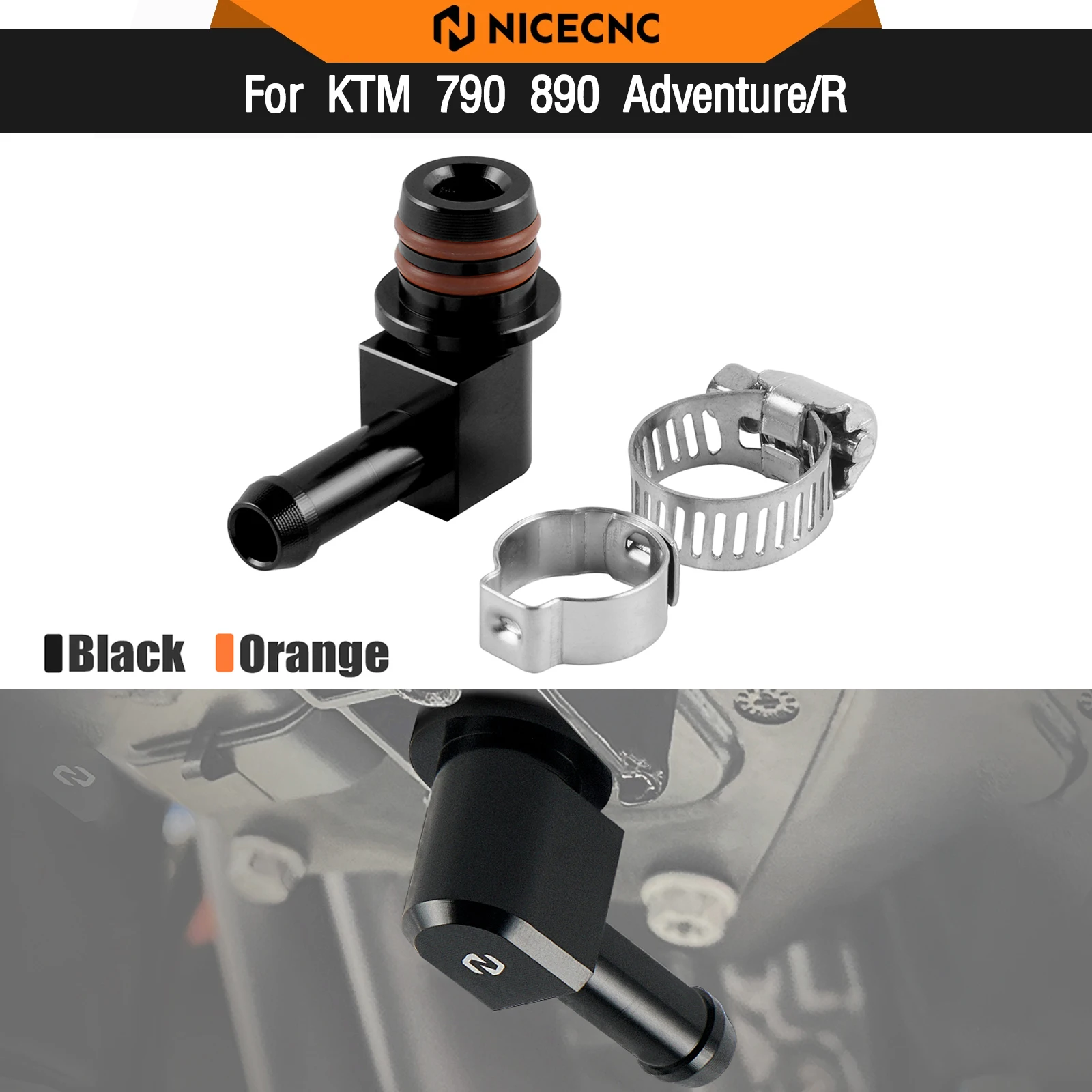 For KTM 790 890 Adventure/R 2019-2024 Fuel Spigot Oil Tank Connector 690 Enduro R SMC R Duke R Husqvarna Norden 901 Enduro 701