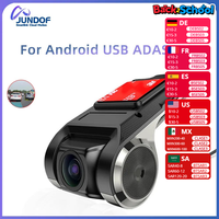 JUNDOF Dash Cam ADAS Car DVR For Car DVD Android Player Navigation Dashcam DVRs Video HD 720P USB TF Card 16G/32G Auto Recorder