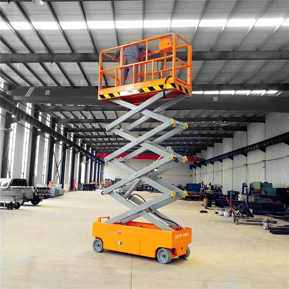 

14m 16m 18m aerial working platform hydraulic electric self propelled scissor lift