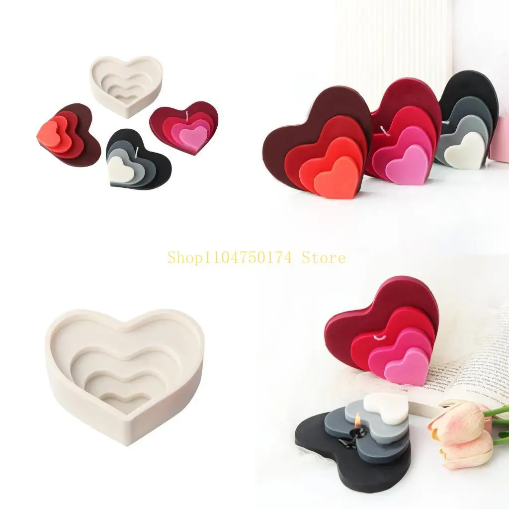 

Любовь в форме сердца, свечи, силиконовые формы, формы для свечей в форме сердца для торта, конфет, декор, лидер продаж