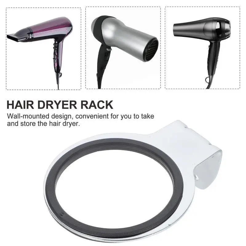 Wand Halterung Haartrockner Halter Elektrische Ständer Edelstahl Pflege Barbershop Wand-montiert Rack Salon Für Home Badezimmer Organizer – Detail 4