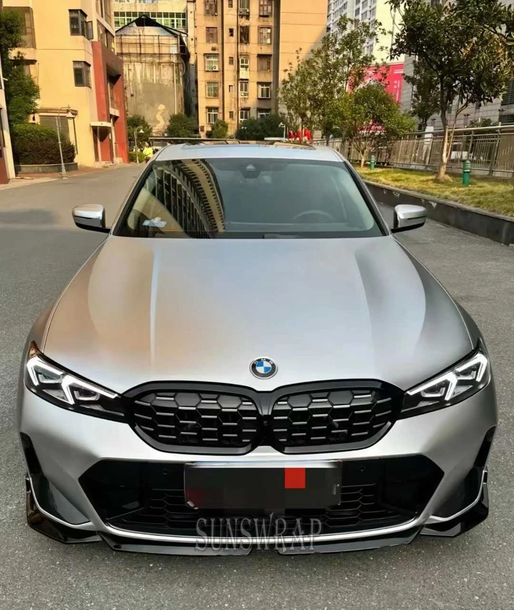 

Матовая хромированная серебряная автомобильная пленка, виниловая пленка для автомобиля, гальваническая пленка для автомобиля, клей без пузырьков, наклейка для изменения цвета своими руками, 5x59 футов/рулон