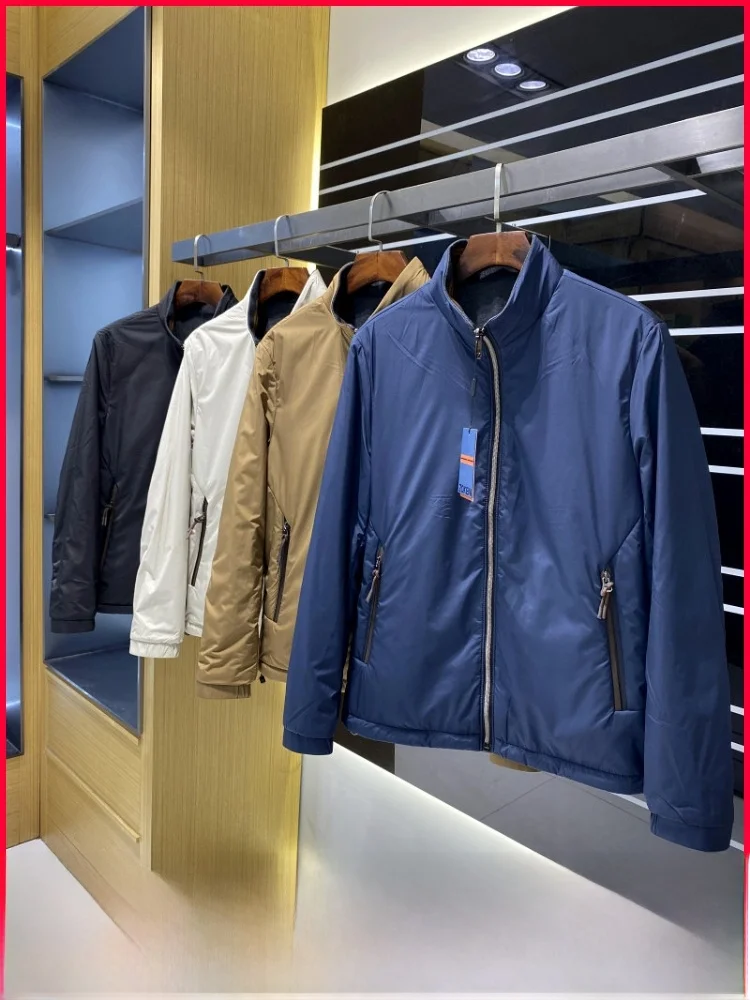 

Ультралегкая технологичная ткань, мужская куртка с 3D-кроем, двусторонняя, с воротником-стойкой, молодежная, трендовая, для активного отдыха, ветрозащитная, с длинными рукавами