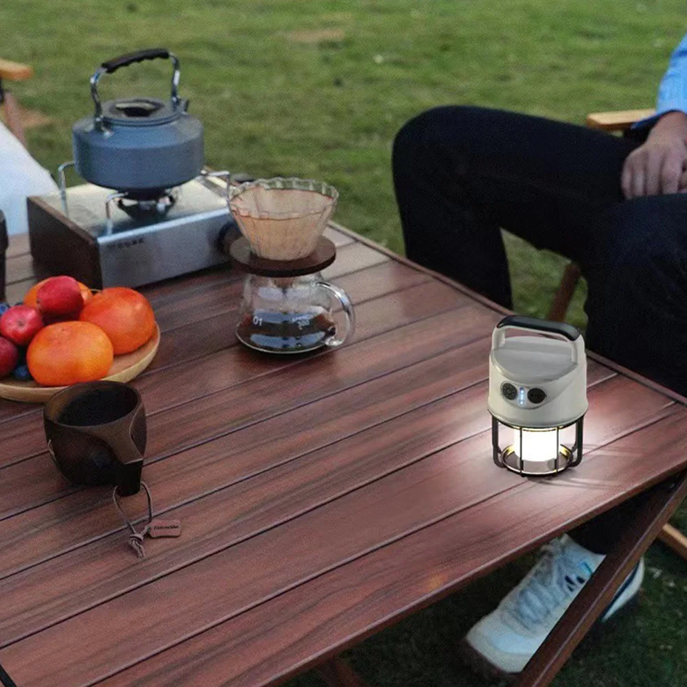 Camping Lantern USB Rechargeable 1200mAh Hanging Tent Light Super Bright Portable Camping Light for Power Outage Hiking Fishing