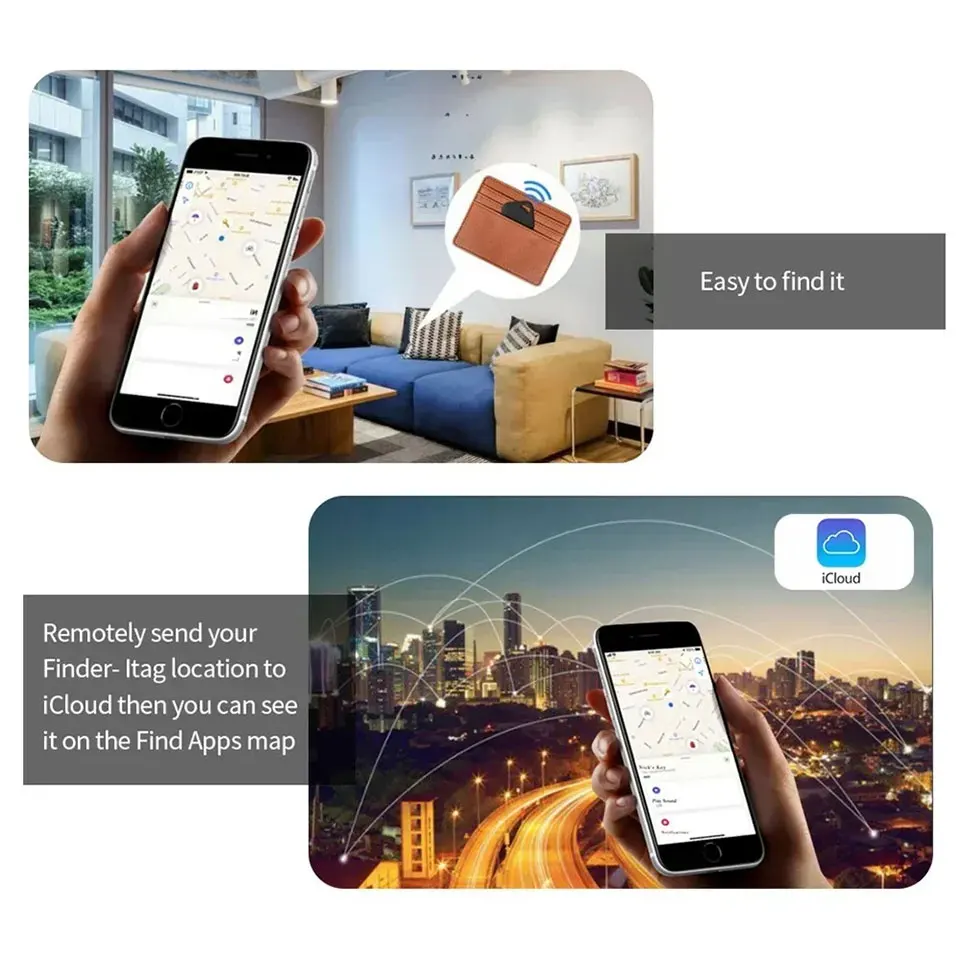 IOS Android Smart Tag GPS Tracker Global Locator Bluetooth Anti-Verlust-Gerät für iPhone Find My Google Gepäck Haustier-Autoschlüsselfinder – Detail 7