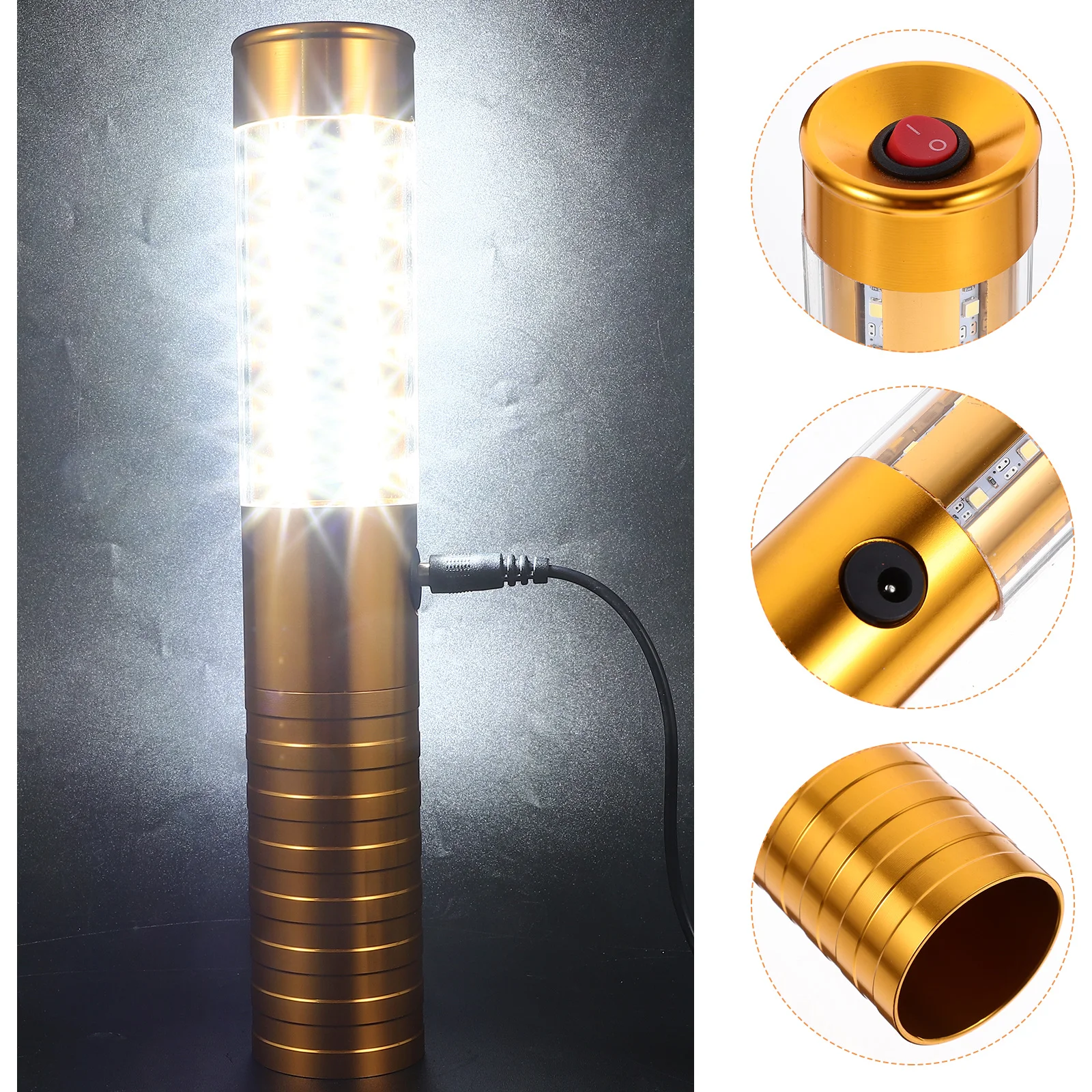 

1 set Flashing Glow Stick Led Metal Light Stick For Music Festival Party Bar Concert Outdoor Event Decor Lighting Wand Portable
