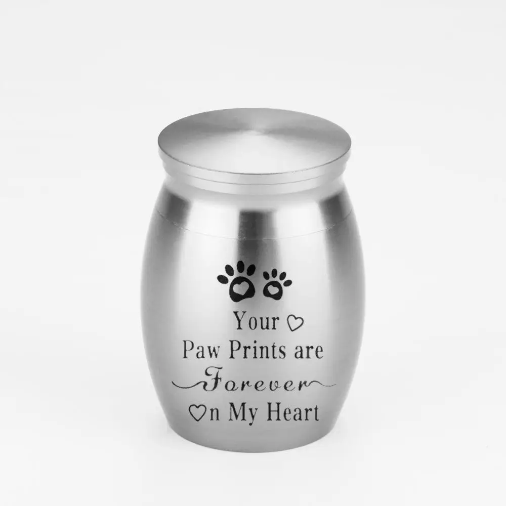 صغيرة الحيوانات الأليفة رماد صندوق معزول الحيوانات الأليفة باو طباعة الرطوبة برهان جنازة جرة للحيوانات الأليفة مقاوم للماء الغبار الحيوانات الأليفة الأسنان صندوق تخزين الشعر #3