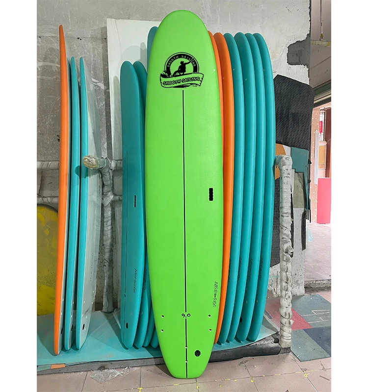 

Лидер продаж 9'0 доски для серфинга из софтборда для начинающих, доски для серфинга из пенопласта IXPE с мягким верхом для школы серфинга