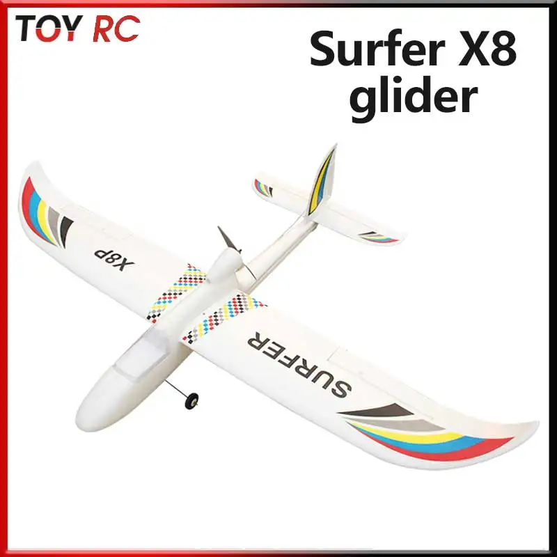 

Surfer X8plus Fixed Wing Model Airplane Drone Remote Control Glider Novice Practice Plane 1.4m Fpv