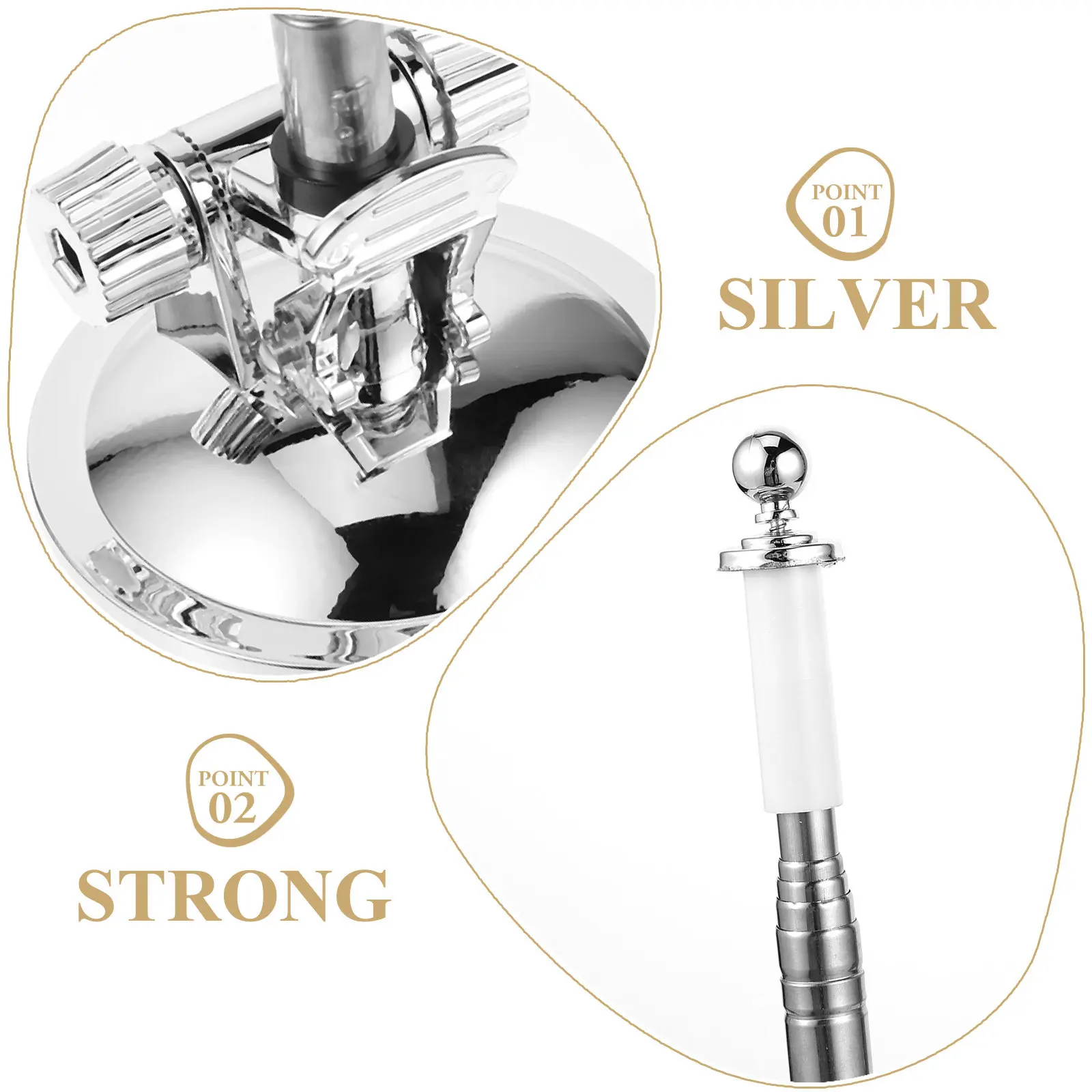 Suction Cup Flagpole Holder Car Flagpole Stand Telescopic Adjustable Metal Flag Pole Bracket for Off Road Vehicle - view 3