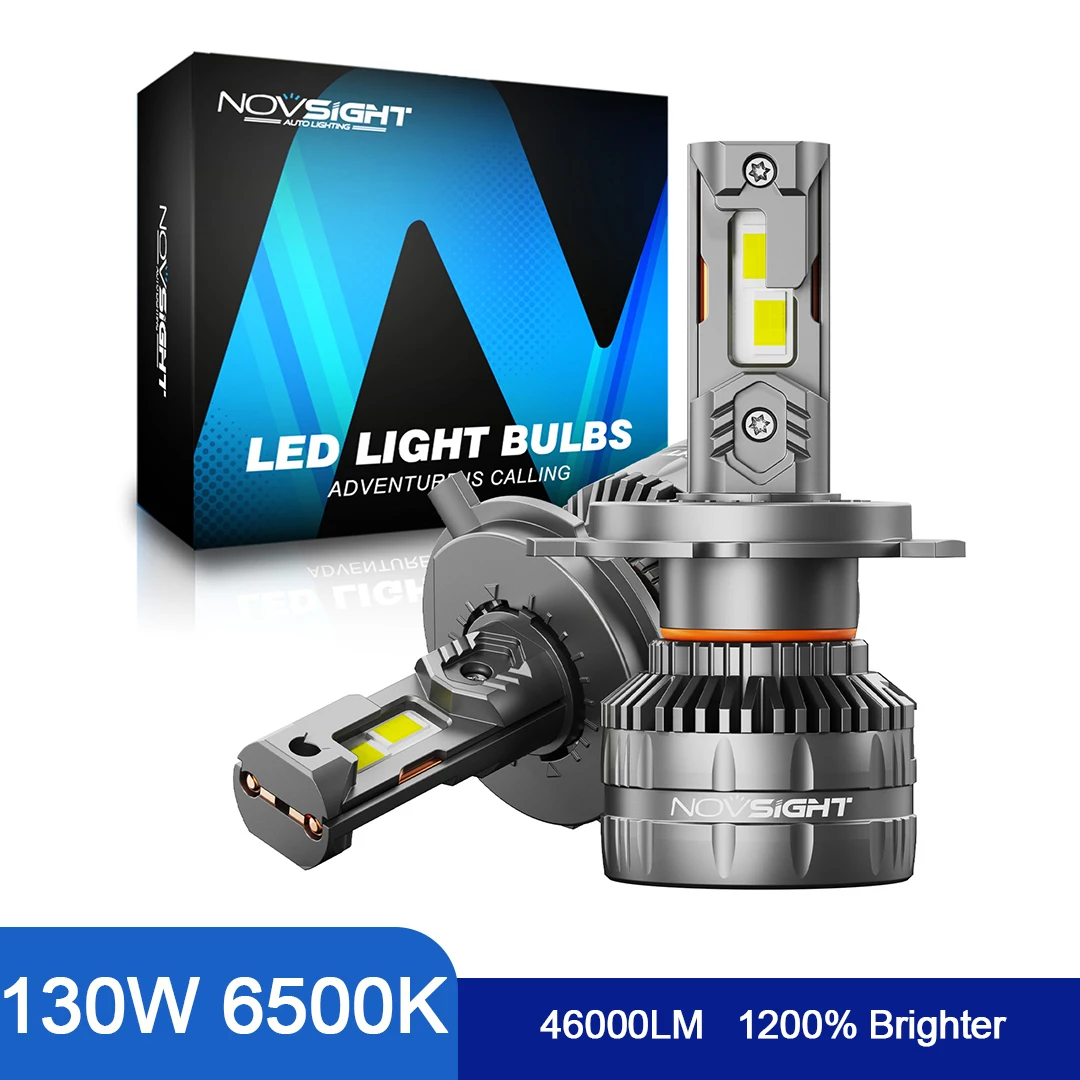 Novsight LED Headlight H4/7/11 LED-Scheinwerfer CANBUS Hochleistungs 130W 9005/HB3 9006/HB4 9003/HB2 LED-Autolichter 6500K T27