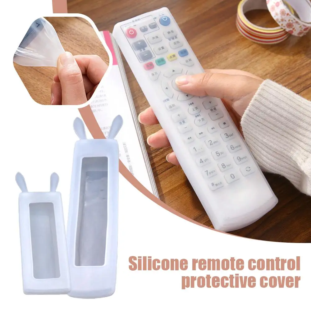 

Silicone Remote Control Protective Cover Cute Rabbit Portable Condition Protect Silicone Control Dust Bag Shape Storage Air N9C6