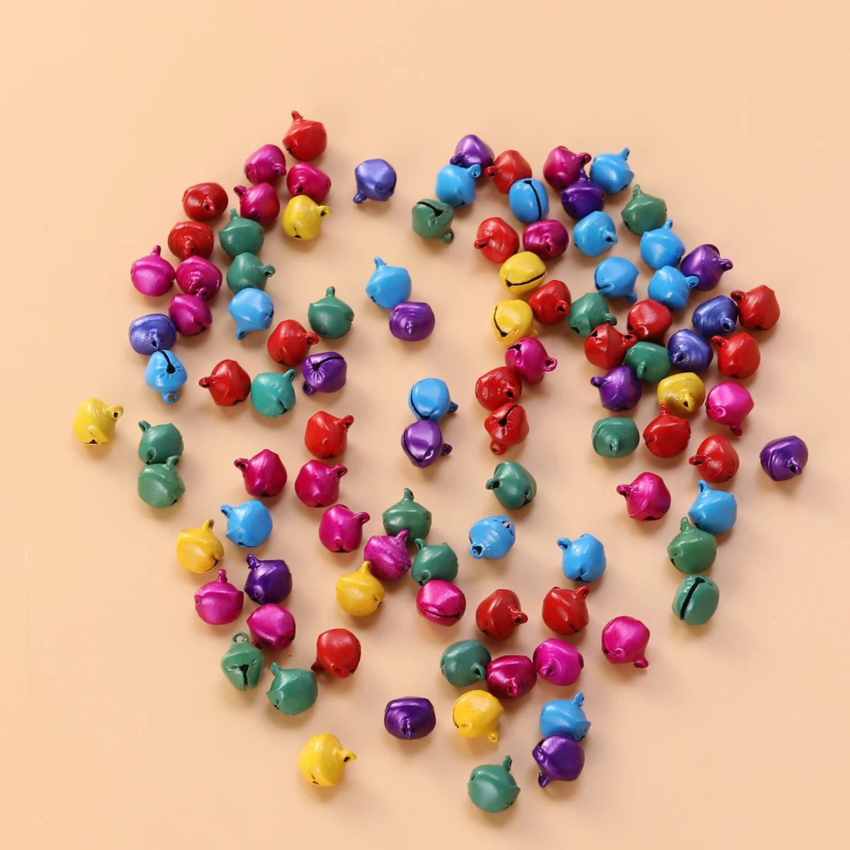 

100Pcs Colorful Jingle Bells 12Mm Small Bells for Crafts DIY Christmas Wedding Jewelry Festival Decoration Charms
