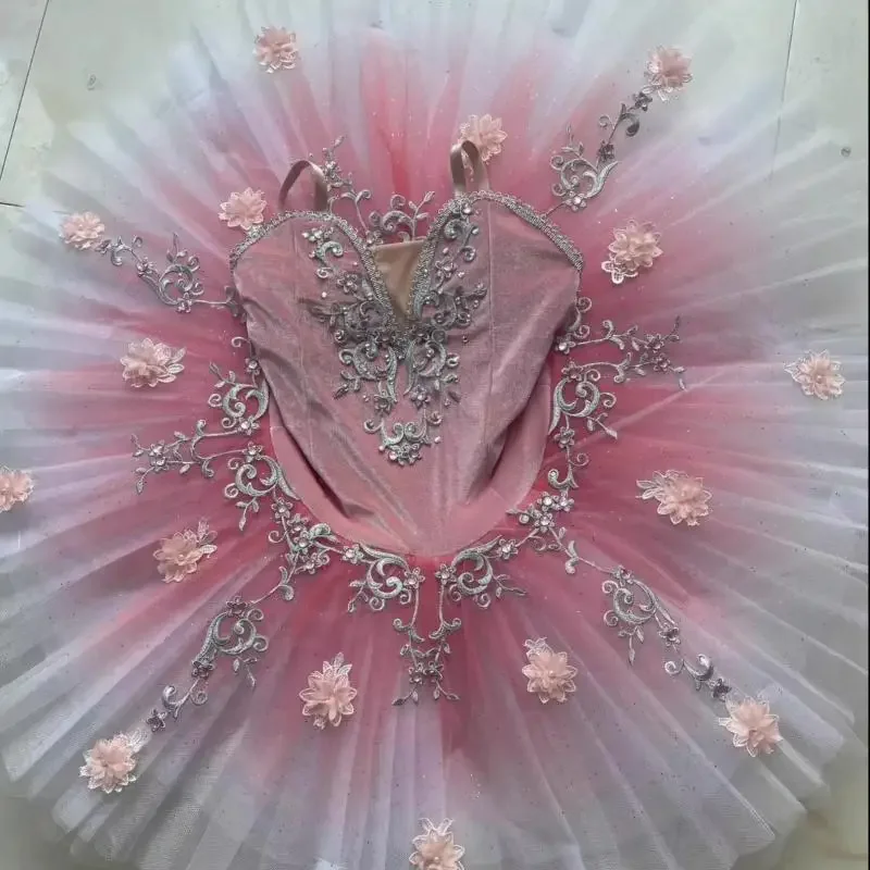 

Adult Kids Flower Girls Women Professional Ballet Tutu Dress Women Princess Platter Pancake Swan Lake Ballerina Dance Costume
