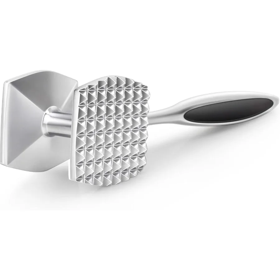 

Heavy Duty DualSided Meat Tenderizer Hammer Tool with Soft Grip Handle for Tenderizing Steak Beef Poultry Chicken Fish Baking M