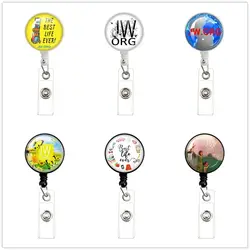 JW.org The Best Life Ever Glass Cabochon Handmade Image Logo Retractable Badge Reel Lanyard ID Holder Brooches Designed Gift