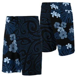 2024 Men Beach Shorts Hawaii Summer Tropical Polynesian Kanaka Women Board Shorts 3D Print Swim Trunks Ropa Hombre Short Pants