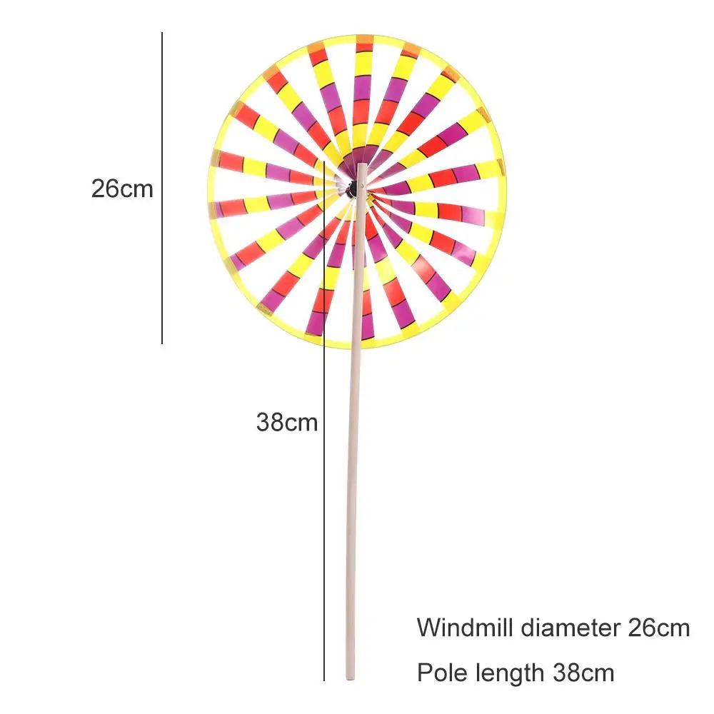 Traditional Interest Outdoors Toy For Kids Children Gifts Single Layer Windmill Wind Spinner Rotating Toys Windmill Toys